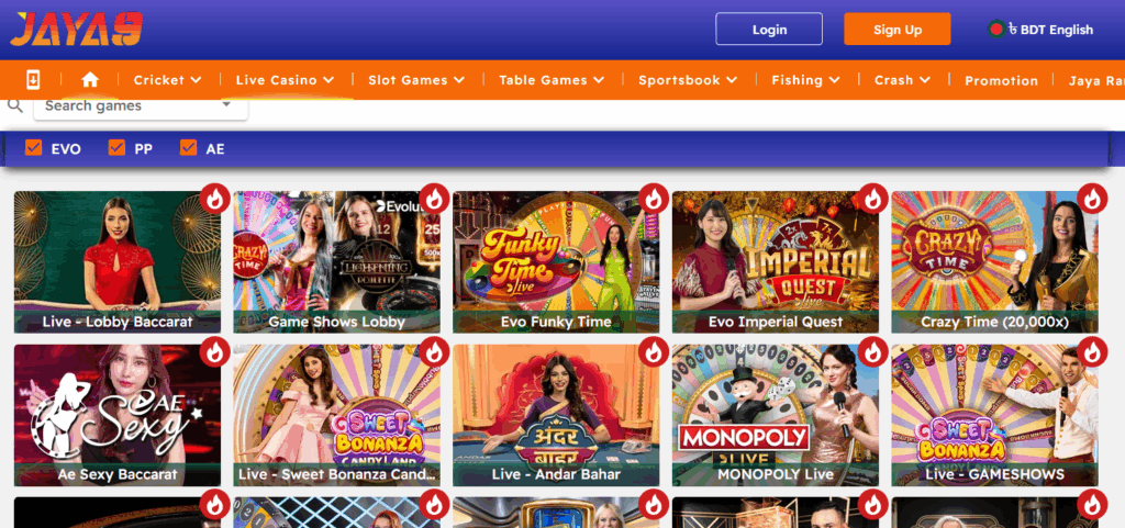 Experience the Thrill of Joya 9 Sexy Live Casino